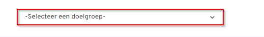 enquete doelgroep selecteren