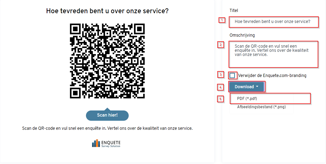 QR code exporteren 