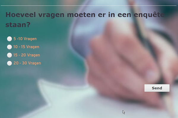 Aantal vragen in een enquête